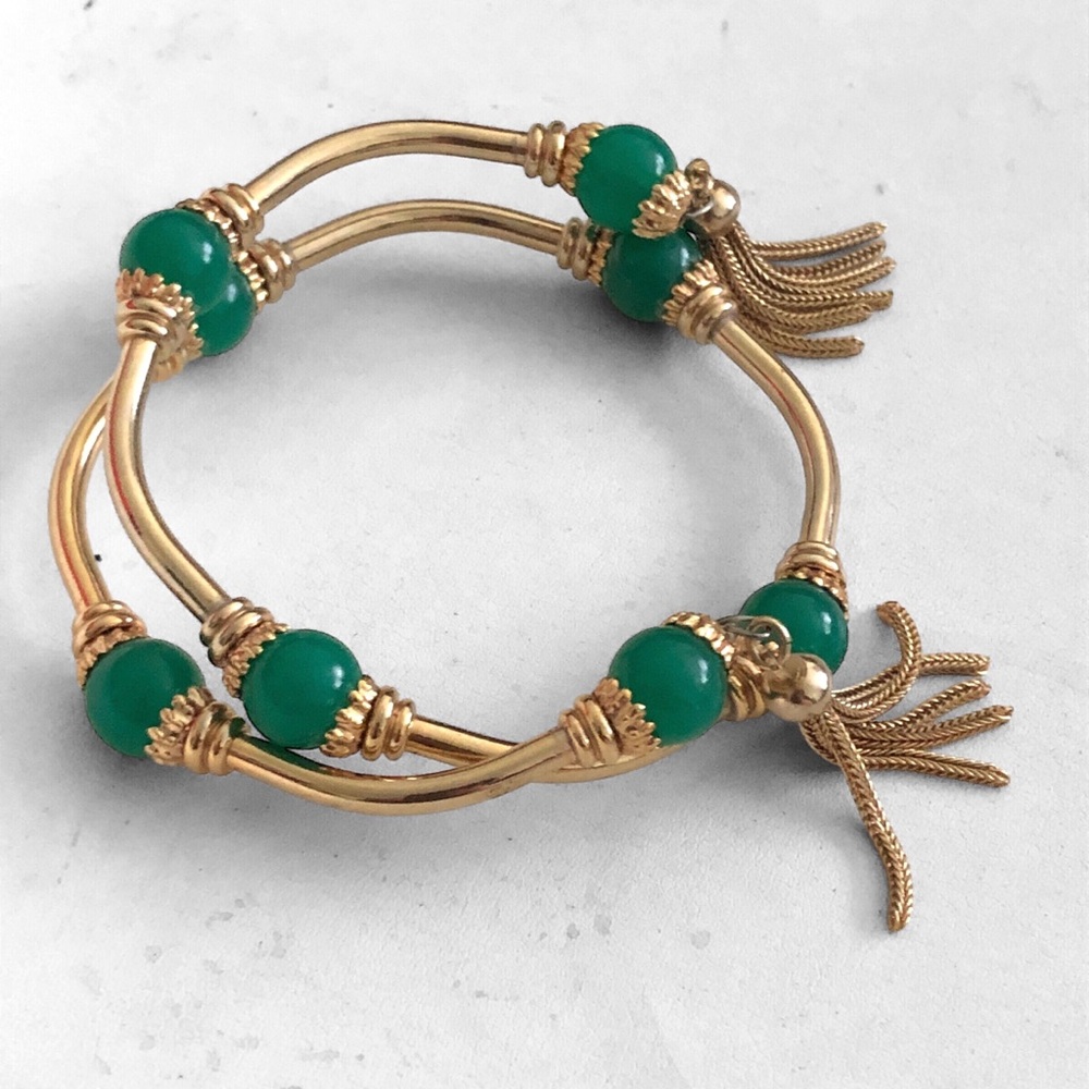 Miriam Haskell Wrap Tassel Bracelet